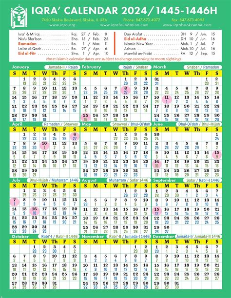 Download Islamic Calendar 2024 In Pdf Hijri Calendar