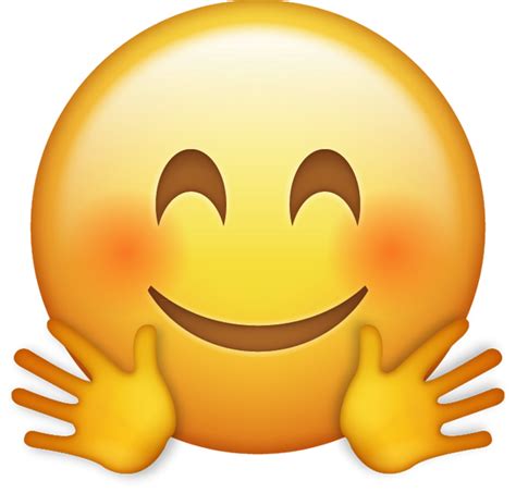 Download Hugging Emoji Icon In Png And Ai Emoji Island