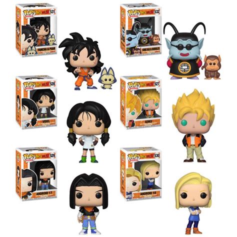 Maybe you would like to learn more about one of these? Funko POP! Animation - Dragon Ball Z S4 Vinyl Figures - SET OF 6 (Goku, Videl, Androids +2 ...