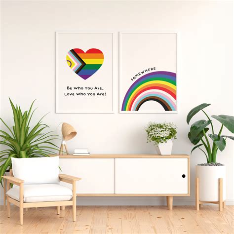 Somewhere Over The Rainbow Inclusion Poster Rainbow Etsy