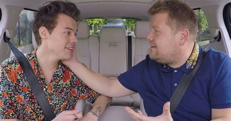 harry styles and james corden get emotional — in a cool way — in carpool karaoke