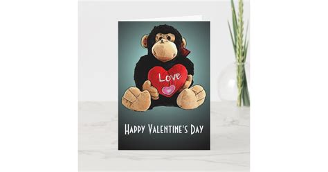 Monkey Around Valentines Day Card Zazzle