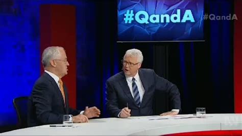Qanda Malcolm Turnbull Tony Jones In Testy Exchange The Australian