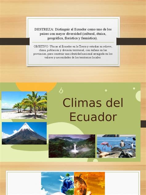 Clase Eess El Clima Del Ecuador Pdf
