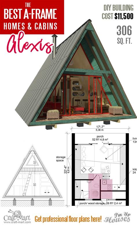 A Frame House Plan With Deck A Frame House Plans A Frame Cabin Plans