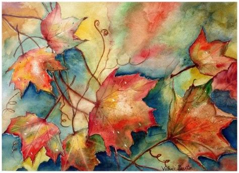 Autumn Leaves Painting Autumn Painting Art