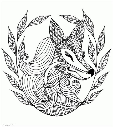 Cute Animal Colouring Pages A Fox Coloring Pages Printablecom