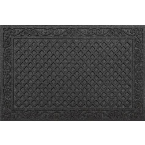 TrafficMaster Black Lattice In X In Door Mat X The Home Depot