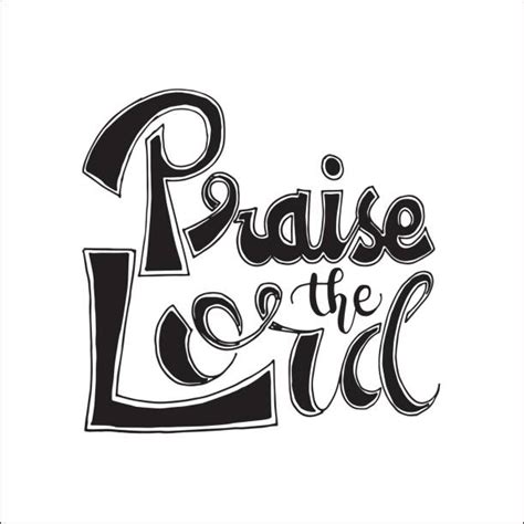 Praise The Lord Drawing Illustrations Royalty Free Vector Graphics