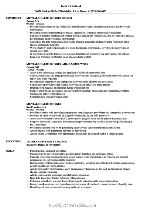 Cv examples see perfect cv examples that get you jobs. New Behavioral Health Resume Sample Mental Health Worker ...