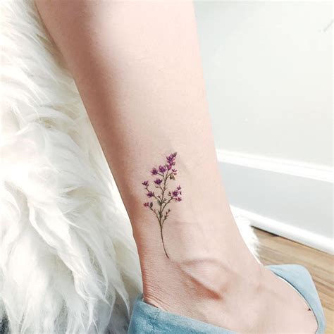 Temporary Tattoos Flower Set Of 7 Flower Tattoos Roseflower Etsy