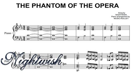 Historical past has repeatedly shown that as new technology was manufactured available to the masses it was brought into everyday lifestyle making existence easier. Nightwish - The Phantom of the Opera (piano sheet music, simple) - YouTube