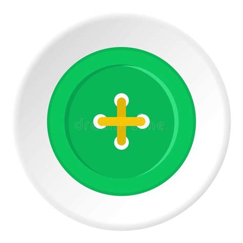 Green Sewing Button Icon Circle Stock Illustrations 1094 Green