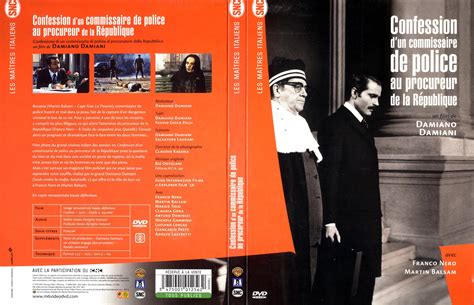 Confessions D'un Commissaire De Police Au Procureur De La République - Jaquette DVD de Confession d'un commissaire de police au procureur de