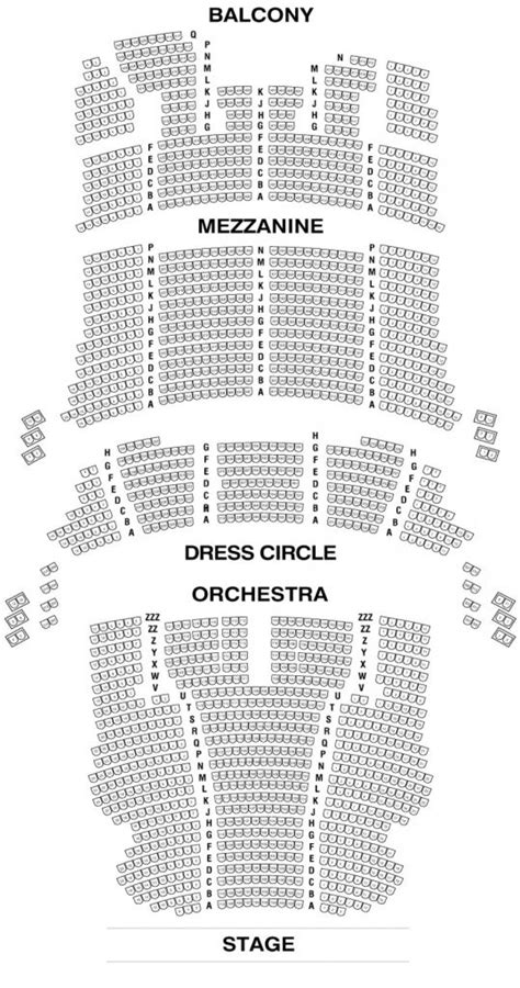 Chicago Theatre Seating Chart Detailed Theater Seating Seating