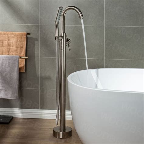 Woodbridge Single Handle Floor Mounted Clawfoot Tub Faucet With