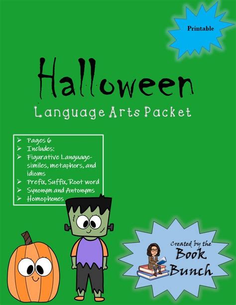 Halloween Language Arts Packet Halloween Language Arts Figurative