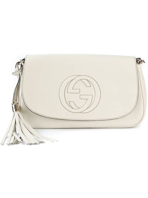 Maybe you would like to learn more about one of these? Lyst - Gucci Soho Cross Body Bag in White