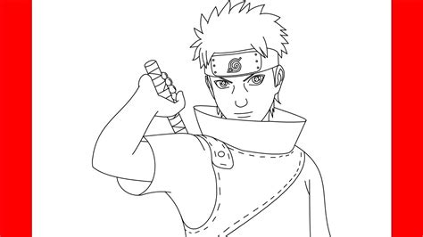 How To Draw Shisui Uchiha From Naruto Step By Step Drawing Youtube