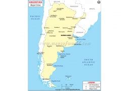 Argentina Major Cities Map 255x180 