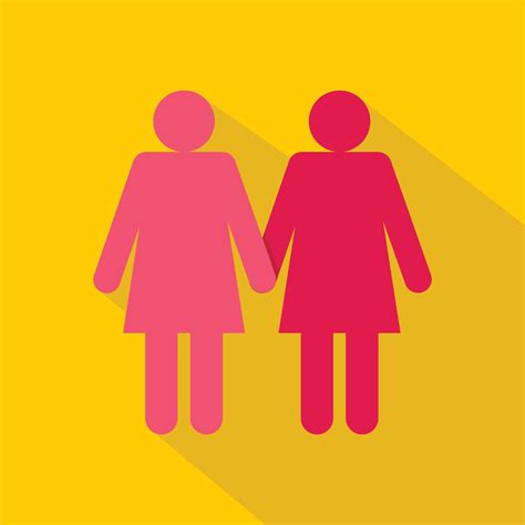 two girls lesbians icon flat style 14676542 vector art at vecteezy
