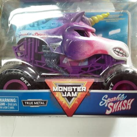 Monster Jam Sparkle Smash 124 Scale Spin Master 2021 Series 11 Fast