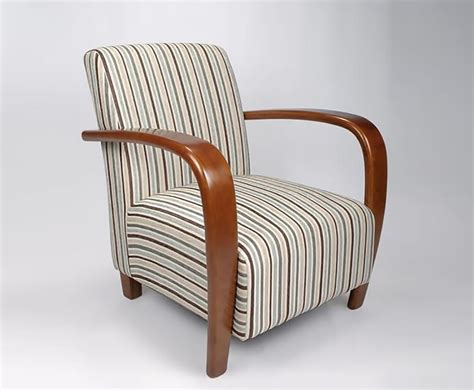A vintage retro armchair made by british furniture manufacturers cintique. Camber Duck Egg Blue Striped Arm Chair - Just Armchairs