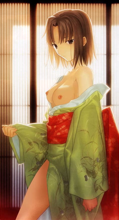 Japanese Cherry Blossoms Anime Kimono Girl Hot Sex Picture