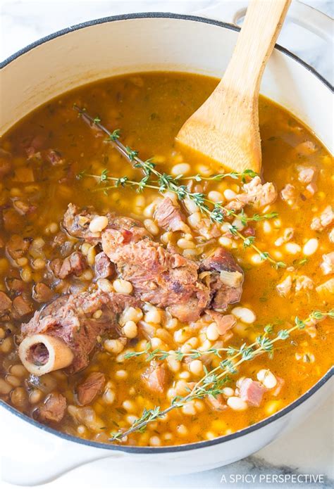 Add ham hock or bone and cover with water. Navy Bean Soup Recipe