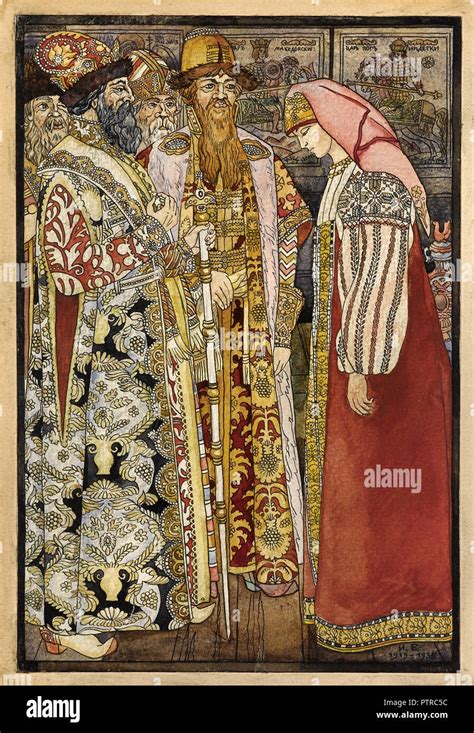 Bilibin Ivan Russian Folklore Illustration Stock Photo Alamy