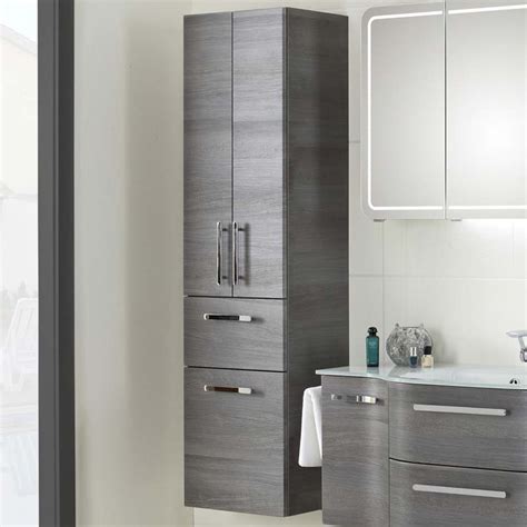 Tall bath cabinets are an advantage in a bathroom, since they are a great area to store important items and bathroom vanity items. Contea Tall Boy 3 Door 1 Drawer Bathroom Storage Cabinet ...