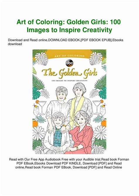 Check spelling or type a new query. Golden Girls Coloring Book Inspirational P D F File Art Of Coloring Golden Girls 100 to in 2020 ...