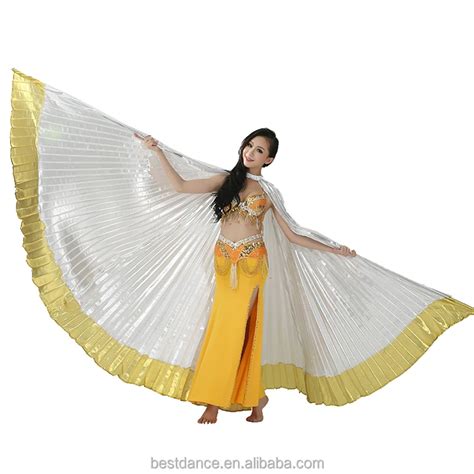 Bestdance Sexy Bellydance Costume Isis Wings Women Belly Dancing Angel Isis Wings Silver With