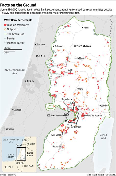 Israeli Settlements Map