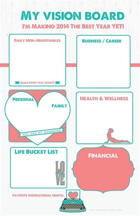 Related Image Vision Board Template Free Vision Board Template