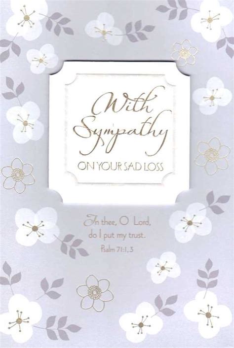Wholesale Sympathy Religious Greeting Card 14219