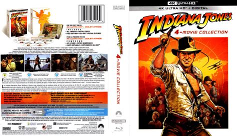 Indiana Jones Movie Collection Bluray K Cover Labels Dvdcover