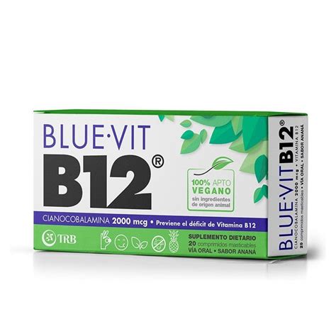 Suplemento Dietario Blue Vit B12 20 Compr Blue Vit B12 Suplemento