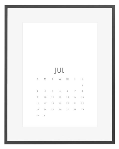Printable Calendar Minimalist 2017 Wall Calendar Calendar