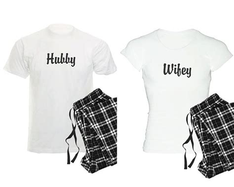 Hubby Wifey Matching Pajama Set His And Hers Pajama T Shirt Etsy