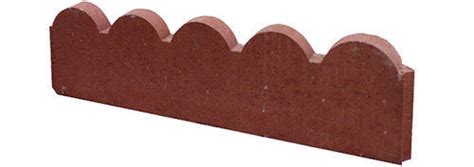 Accent your landscape with our selection of decorative pavers, available in a variety of styles. 2" x 6" x 24" Straight Scalloped Edger Block at Menards®