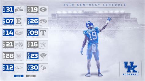 2019 Kentucky Football Schedule Released - A Sea Of Blue