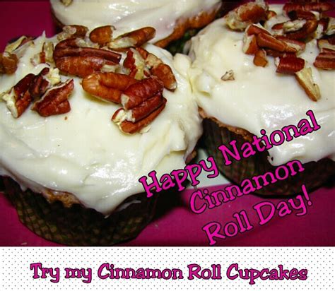 The cake is a slightly altered yellow box cake with cinnamon sugar swirled in topped with a cream cheese icing flavored using duncan hines cinnamon roll frosting creations. For the Love of Food: Cinnamon Roll Cupcakes with Pecan ...