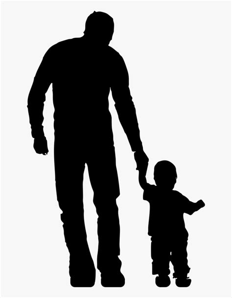 Silhouette Father And Son Clipart Father Talk To His Sons Silhouette