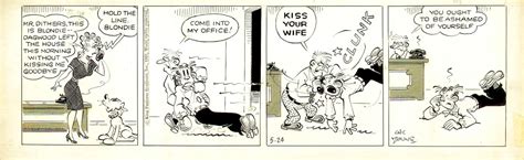 Blondie Daily Strip 05 24 1963 In Giancarlo Orazis Chic Young Comic