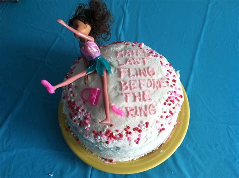 Not every bachelorette party cake has to actually be a cake. The Spatularettes: Bachelorette Cake