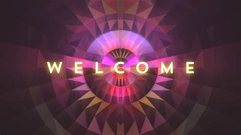Geometric Glow Welcome Motion Background The Skit Guys