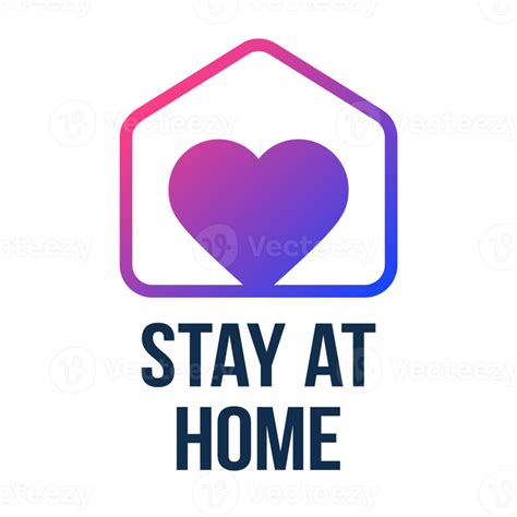 Stay At Home Sticker 13441272 Png