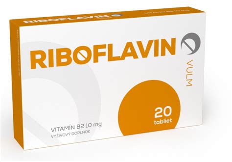 Vulm Riboflavin Tbl Vitamín B2 10 Mg 1x20 Ks Drmax Nasezdraviesk
