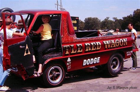 Pin By Harold Dzierzynski On Mopars Monster Trucks Red Wagon Drag